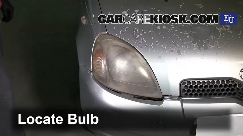 2003 Toyota Yaris 1.3L 4 Cyl. Lights Headlight (replace bulb)